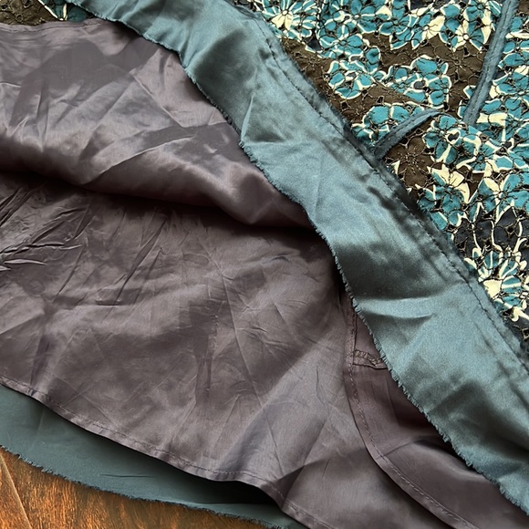 Cynthia Steffe Navy Blue Floral Eyelet Dress - Picture 6 of 8